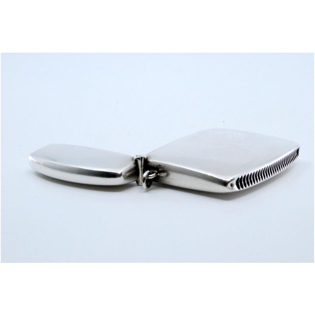 Silver Square Silver Matchbox with Sandpaper Base For Sale - Image 8 of 11