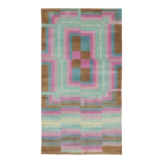 Contemporary Mid-Century Modern Abstract Wool Rug by Rug & Kilim, India For Sale