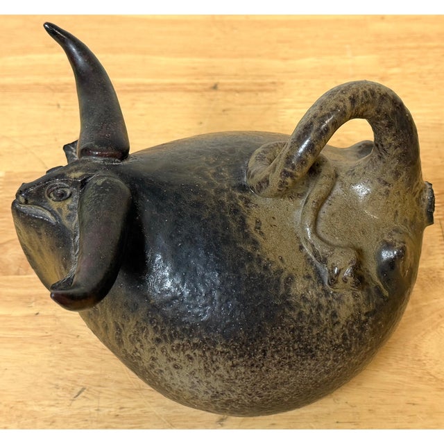 Jorge Mealha (1934–2021) Sculptural Steer / Bovine Form Portugal, late 20th C. For Sale - Image 4 of 16