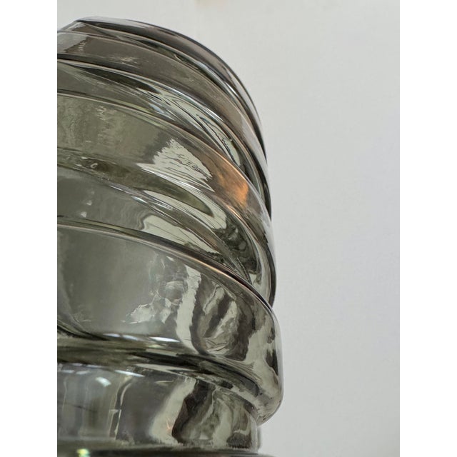 Glass Vintage Wall Light in Murano Glass and Polished Stainless Steel with Mirror, Italy, 1960 For Sale - Image 7 of 8