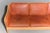 Brown Patina Leather Beech Frame Yngve Ekstrom Three Seat Sofa, Sweden, Minimalist For Sale - Image 8 of 12