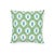 Blue Schumacher Indio Ikat Pillow in Green & Peacock For Sale - Image 8 of 8
