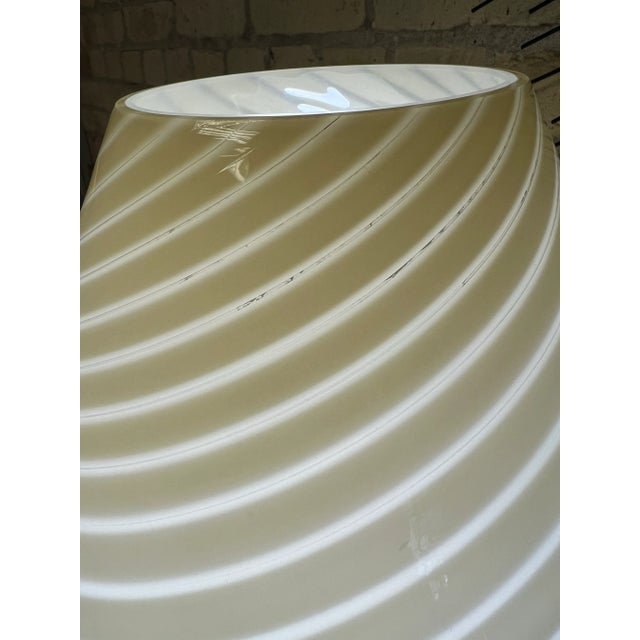 Mid 20th Century Vetri Murano Swirled Art Glass Mushroom Lamp For Sale - Image 10 of 10