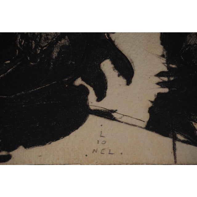 Lionel, Composition in Blue, Etching For Sale - Image 5 of 10