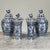 Boch Freres Keramis 19th Century Boch Hand-Painted Blue & White Delft Garniture Set For Sale - Image 4 of 18