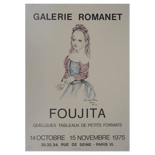 Léonard Tsuguharu Foujita, Girl with a Dress, 1975, Poster For Sale