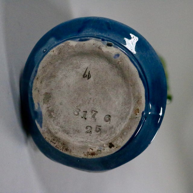 Antique Majolica Monkey Bulb Vase For Sale - Image 10 of 13