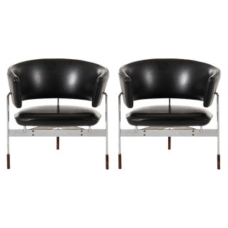 Set of Norwegian Rosewood Model Cirkel Lounge Chairs by Sigurd Resell for Rastad & Relling, 1960s For Sale