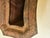 Vintage Arts & Crafts Patinated Copper Tapered Faceted Vase / Planter For Sale - Image 4 of 8
