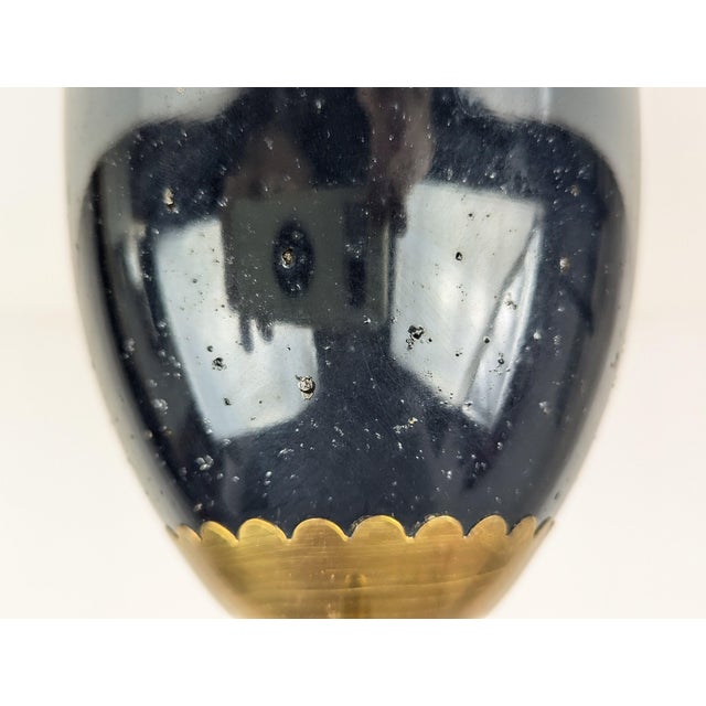 Italian Adjustable Sconce in Black Aluminum and Brass, 1950s For Sale - Image 10 of 12