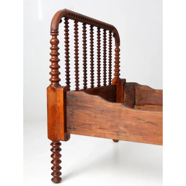 Brown Antique Spool Bed For Sale - Image 8 of 13