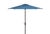 Traditional Athens 7.5 Ft Square Crank Umbrella, Baby Blue With White Understripe For Sale - Image 3 of 6