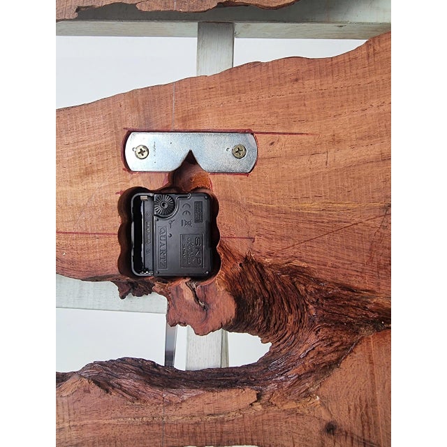 Flow of Time – One-of-a-Kind Handcrafted Driftwood Wall Clock Sculpture For Sale - Image 11 of 18