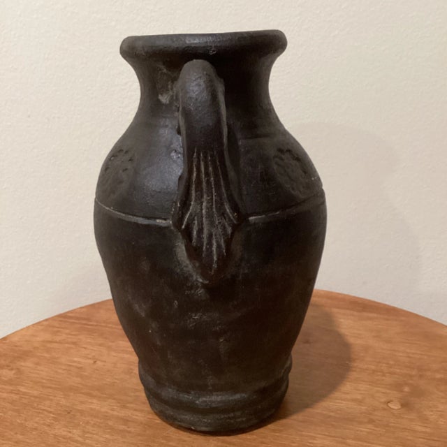 French Terracotta Provincial Double Handle Amphora Vessel /Olive Jar, 19th Century For Sale - Image 4 of 12