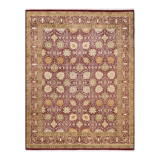 Mogul, One-of-a-Kind Hand-Knotted Area Rug in Purple, 8' 1" x 10' 3" For Sale