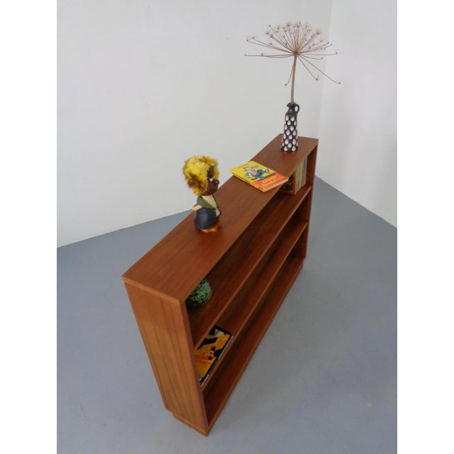 Wood Freestanding Teak Bookcase, Denmark, 1960s For Sale - Image 7 of 18