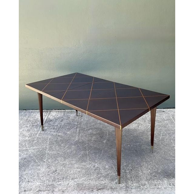 Wood Vintage Tommi Parzinger Extendable Dining Table For Sale - Image 7 of 14