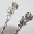 Vintage Swedish 830 Silver Fork & Spoon Set Rose Design 1965 Rolf Nilsson For Sale - Image 9 of 12