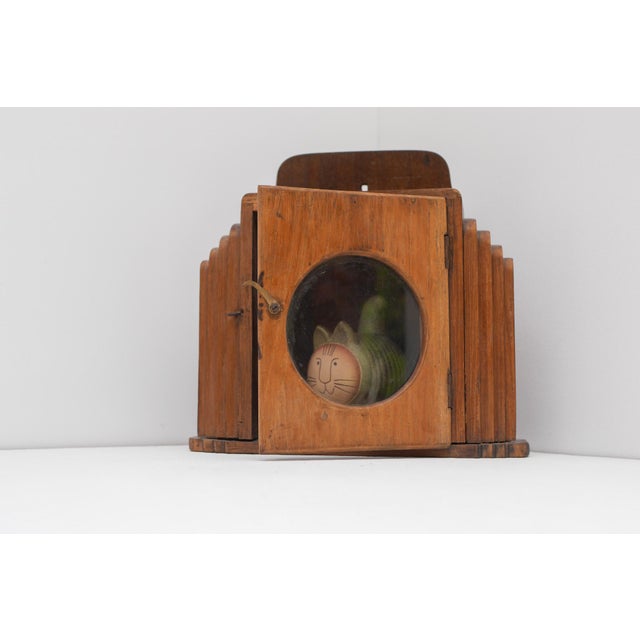 Vintage Art Deco Wall Mounted Miniature Curio Cabinet, Sweden, 1925 For Sale - Image 14 of 15