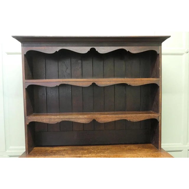 Victorian Welsh Gothic Country Oak Dresser, 1890 For Sale - Image 6 of 8