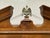 Vintage Solid Wood Hanging Wall Cabinet / Curio & Brass Eagle Finial For Sale In Miami - Image 6 of 17