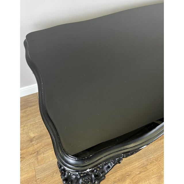 French Style Black Painted Desk For Sale - Image 10 of 15