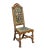 Each with a shaped, carved and pierced crest rail over period needlepoint seats and backs raised on block and turned legs...