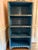 Antique Primitive Blue Painted Open Cupboard With Scalloped Shelves – 80”h For Sale In Atlanta - Image 6 of 8