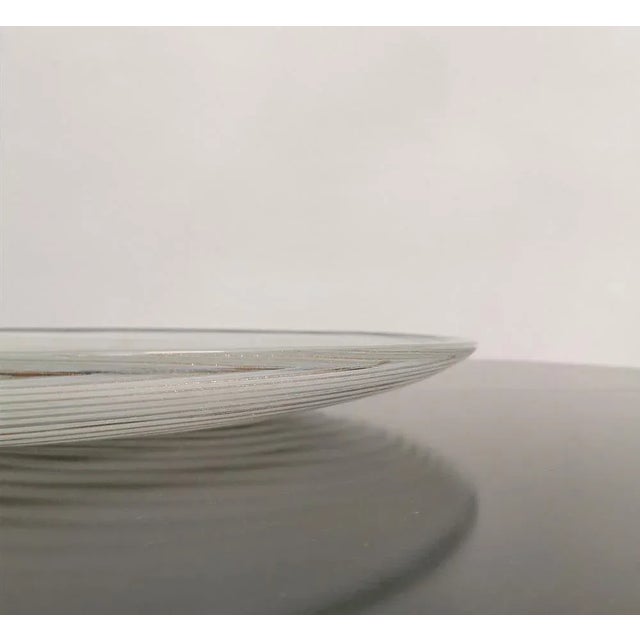 Centerpiece in White and Gold Transparent Murano Glass from Salviati Italia, 1970s For Sale - Image 10 of 11