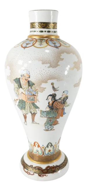 Japanese Meiji Satsuma Style Porcelain Vase