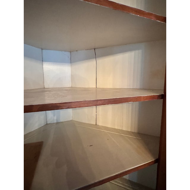 Antique Early 1800s Hand-Made Pennsylvania Corner Cabinet Cupboard For Sale - Image 4 of 8