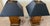 1970s Chapman Mfg. Geometric Patinated Metal Table Lamps With Black Shades - a Pair For Sale - Image 9 of 13
