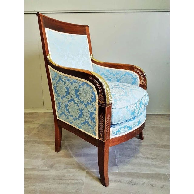 Traditional French Empire Restoration Period Armchair, 1825 For Sale - Image 3 of 18