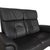 Metal Dark Grey Leather Varia Two-Seater Sofa from Mondo For Sale - Image 7 of 13
