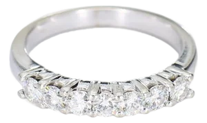 14k White Gold Seven-Stone Ring - Size 7.75