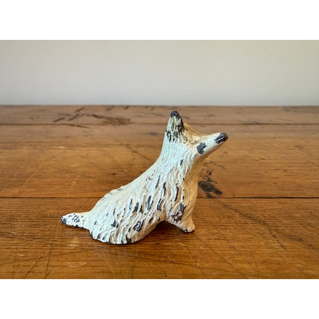 Figurative Vintage Mini Cast Iron Scotty Dog, Painted For Sale - Image 3 of 5