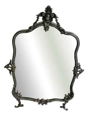 Louis XV Style Silvered Bronze Table Mirror