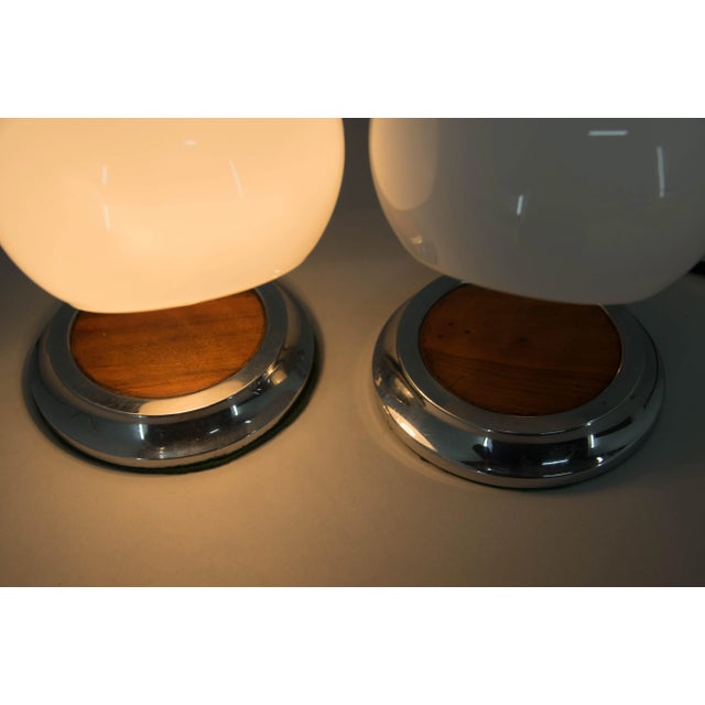 Wood Art Deco Table Lamps, 1930s, Set of 2 For Sale - Image 7 of 12