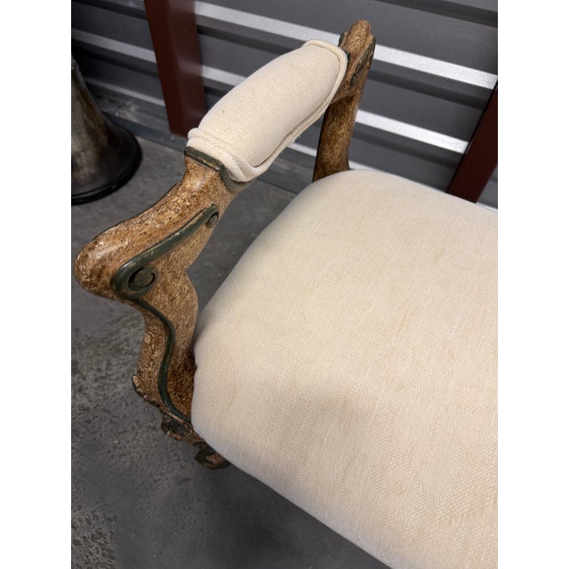 Brunschwig-Upholstered Long Mediterranean Benches, a Pair For Sale In Los Angeles - Image 6 of 10