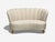 Carl-Johan Boman, Settee, Beige Linen, Wood, Finland, 1950s For Sale - Image 4 of 10