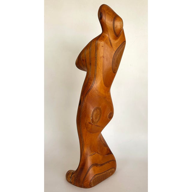 Large Robert Hardgrove Abstract Organic Wood Sculpture