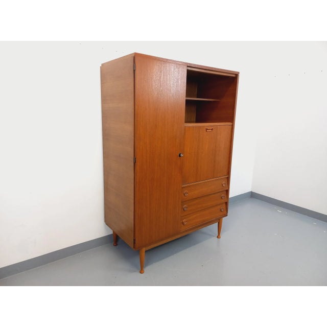 Vintage Scandinavian Style Teak Secretaire Cabinet, 1960s For Sale - Image 17 of 17