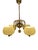 Chandelier in Brass and Glass by Taidetakomo Hakkarainen, 1930s For Sale - Image 3 of 13