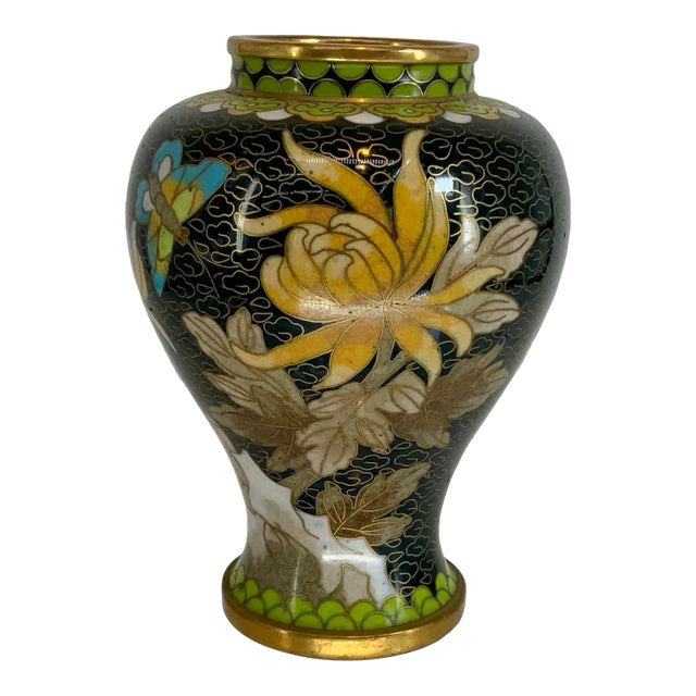 Miniature Cloisonné Vase For Sale