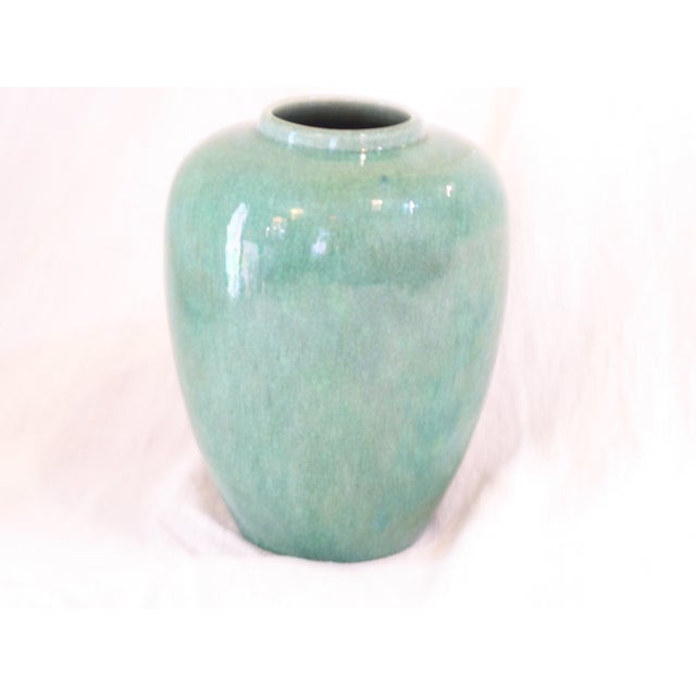 Japanese Vintage Japanese Anaji Ceramic Vase For Sale - Image 3 of 3