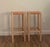 Wood Pair of Oak and Woven Leather Bar Stools For Sale - Image 7 of 8