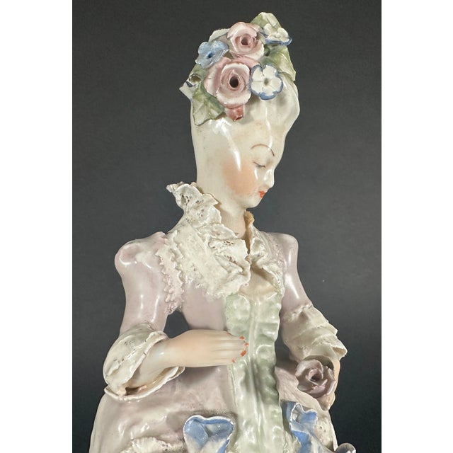 Cordey China Co. Porcelain French Figure, #5061, Circa 1940's For Sale In San Diego - Image 6 of 9
