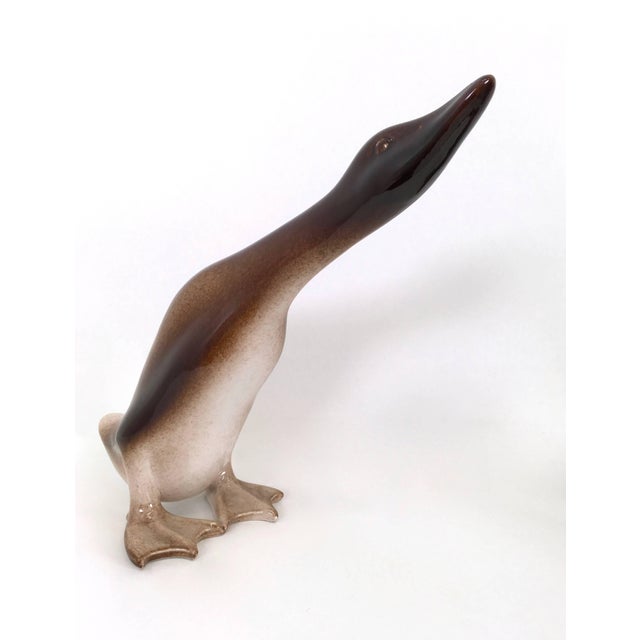 Airbrushed Ceramic Decorative Ducks by Ugo Zaccagnini, 1950s, Set of 2 For Sale - Image 4 of 7