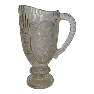 Vintage Zajecar Crystal Pitcher For Sale