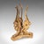 Antique Epergne, French, Gilt Bronze, Cranberry Art Glass, Flower Vase, c.1920 For Sale - Image 9 of 12